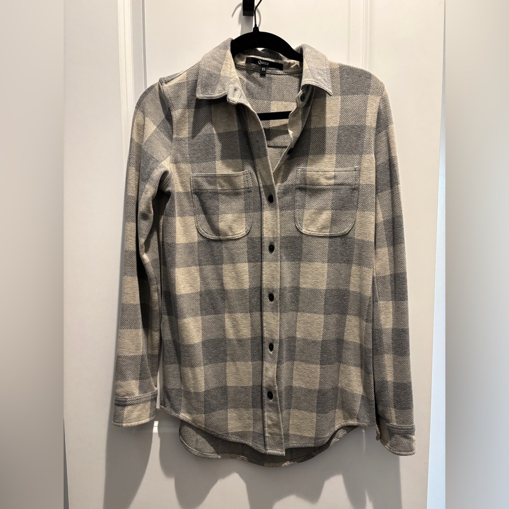 Quince Plaid Women’s Stretch Fleece Shirt XS